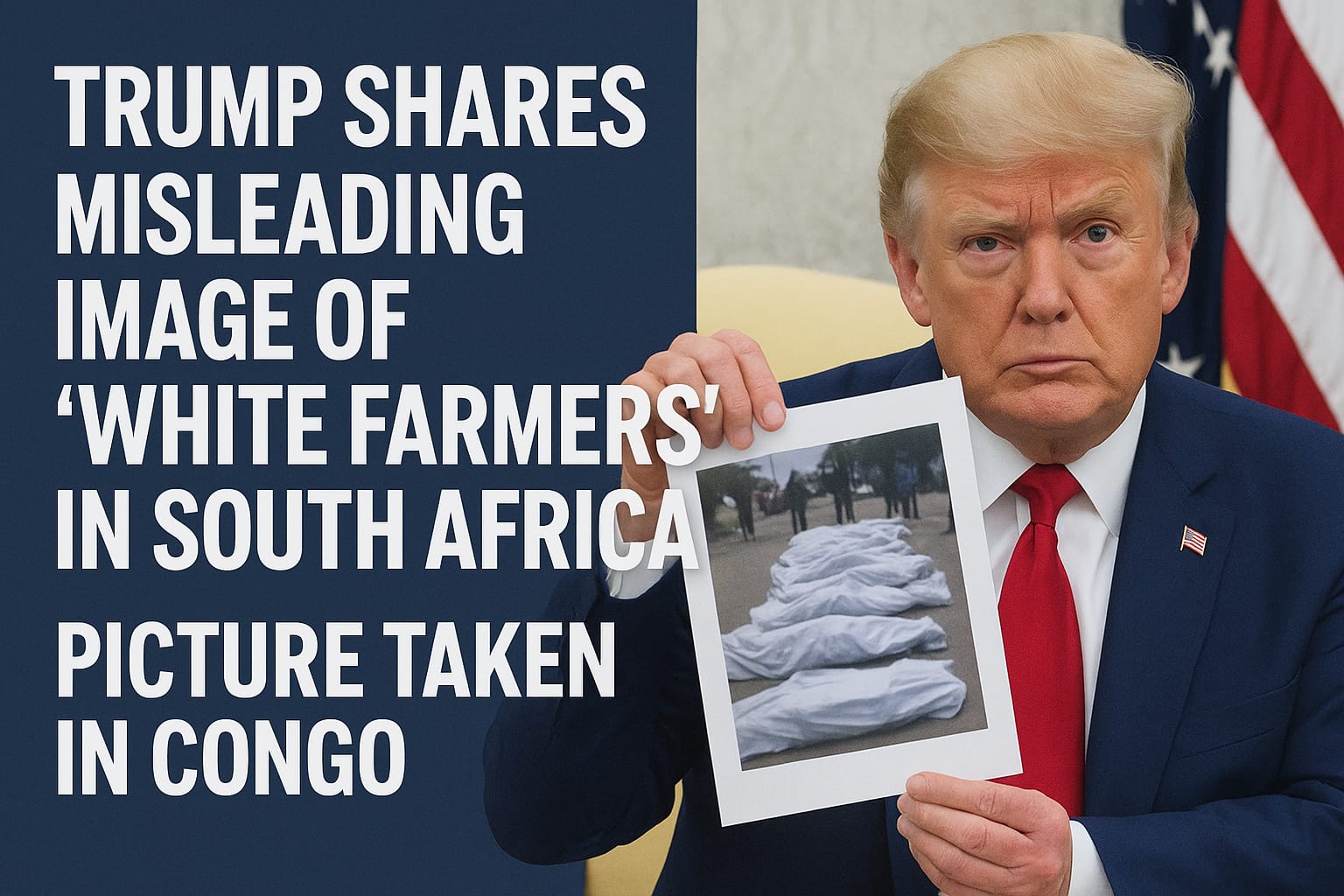 Trump white farmers South Africa 2025.